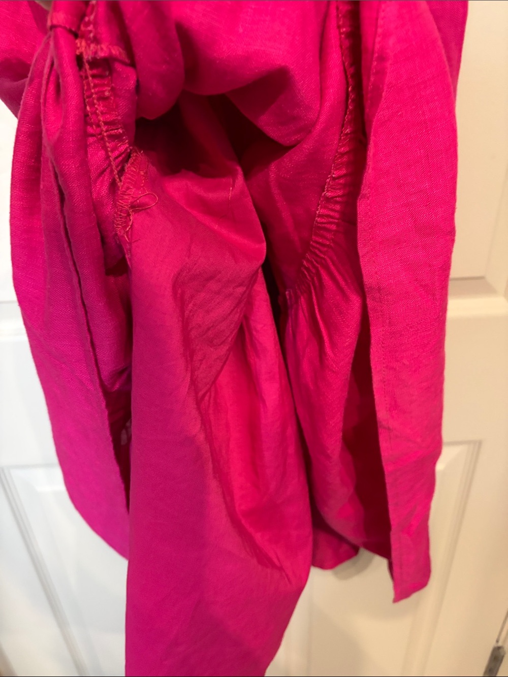 LOFT Hot Pink Linen Dress - Picture 6 of 6